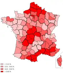 Georges Marchais (PCF, 15,35 %)