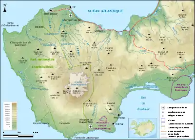 Carte du Snaefellsjökull
