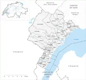 Localisation de District de Nyon