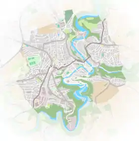 Voir sur la carte administrative de la zone Fribourg (ville suisse)