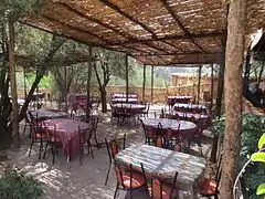 Terrasse de restaurant