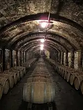 Les caves du château Sonnino.