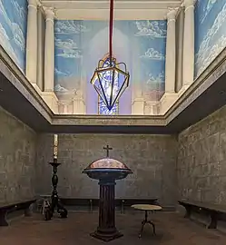La chapelle des fonts baptismaux.