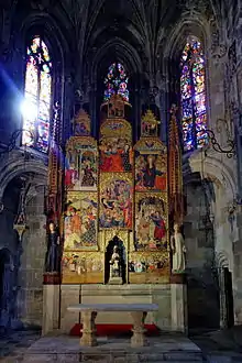 État actuel du retable dans la cathédrale de Tarragone