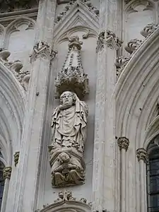 contrefort voisin, statue de saint Firmin le Martyr