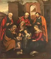 Anonyme, La Parenté de la Vierge (XVIIe&nbsp;siècle).