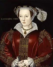 William Scrots, Portrait de Catherine Parr, c. 1545, Londres, National Portrait Gallery.
