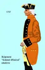 régiment Colonel-Général cavalerie de 1757 à 1762