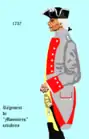 régiment de Moustier cavalerie de 1757 à 1761
