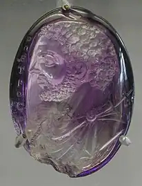 Intaille romaine en améthyste représentant Caracalla