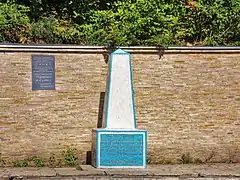 Dilove : marqueur au centre géographique de l'Europe.