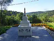 Stupa du centre monastique bouddhiste.