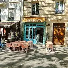 Façade du restaurant CEPRANO