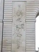 Détail d'une sculpture.