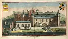 Le château de Rixensart au début du XVIIIe&nbsp;siècle.