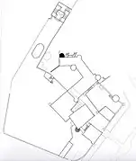 Plan général du château de Buoux et de ses terrasses.