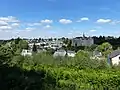 Le château de Josselin vu depuis la butte Saint-Laurent.