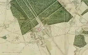 Plan de l'atlas Trudaine, milieu du XVIIIe&nbsp;siècle.