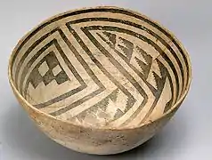 Bol en céramique précolombien (culture Anasazi, Xe&nbsp;siècle).