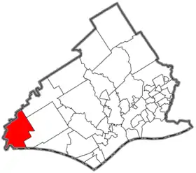 Localisation de Chadd's Ford