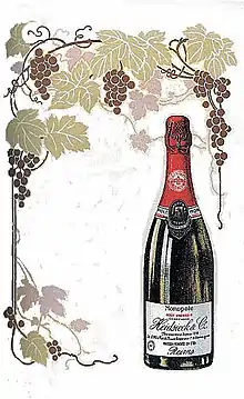 Affiche Champagne Heidsieck, 1900
