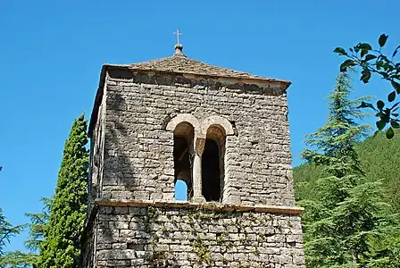 Le sommet du clocher.