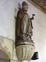 Chapelle du Dresnay : statue de saint Pierre.