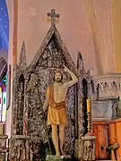 Statue de Saint Jean-Baptiste dans la chapelle Saint Jean-Baptiste à Plainfaing.