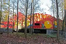 Entrée du chapiteau de Pitt Ocha