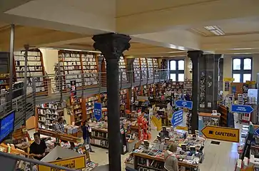 La libraire Molière à Charleroi où fut tournée la scène de la séance de dédicaces.