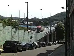 R9 au niveau de la rue d'Assaut.