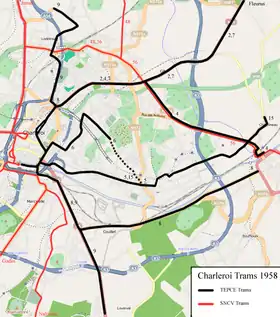 Voir la carte de la ligne.