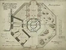 Projet de transformation du Château d'Eguisheim avec érection d'une chapelle, Charles Winkler 1885