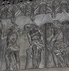 Sculpture de Jehan de Beauceclôture du chœur de lacathédrale Notre-Dame de Chartres, XVIe siècle