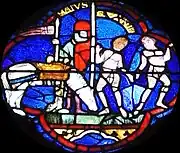 Vitrail sud de la cathédrale de Chartres.