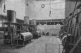 Machines à laver mécaniques, seconde blanchisserie.