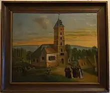 Tableau présent à l'hôtel le Vergeur.