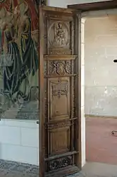 Porte en chêne du XVIe&nbsp;siècle.
