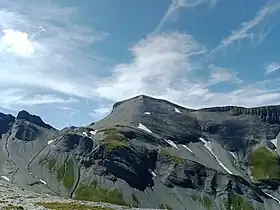Le Cheval Blanc vu depuis la Veudale à l'est.