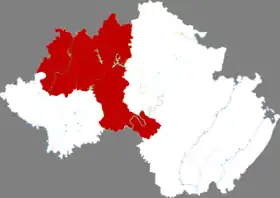 Localisation de Yuèchí Xiàn