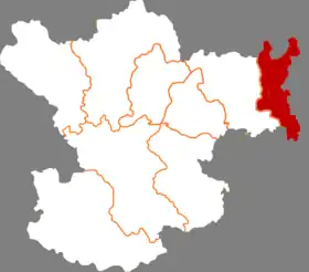 Localisation de Liǎngdāng Xiàn