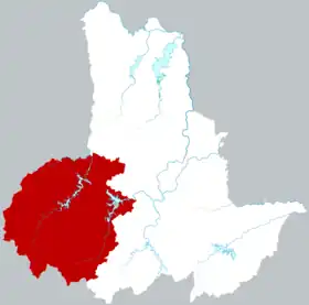 Localisation de Jīnzhài Xiàn