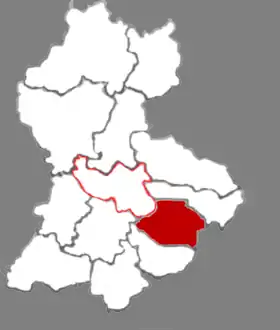 Localisation de Fényáng