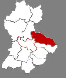 Localisation de Jiāochéng Xiàn