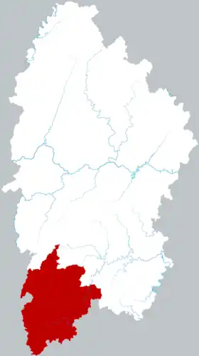 Localisation de Fènghuáng Xiàn