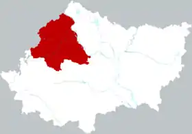 Localisation de Gǔchéng Xiàn