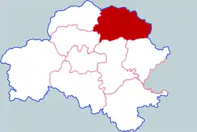 Localisation de Shàngcài Xiàn