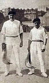 Chiquito de Cambo (G.) et Jean Sebedio (D.), en juin 1929.