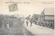Vue de la rue d'Anizy vers 1906.