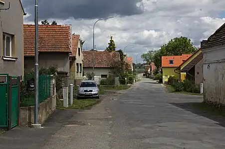 Chlum : rue principale.